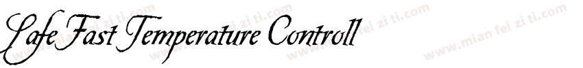 Safe Fast Temperature Controlled字体转换